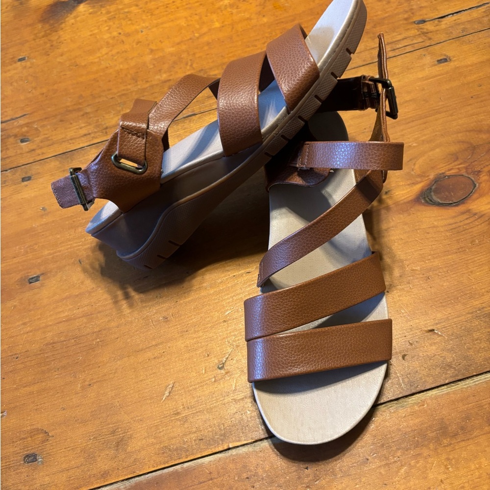 BareTraps Tan Strappy Sandals